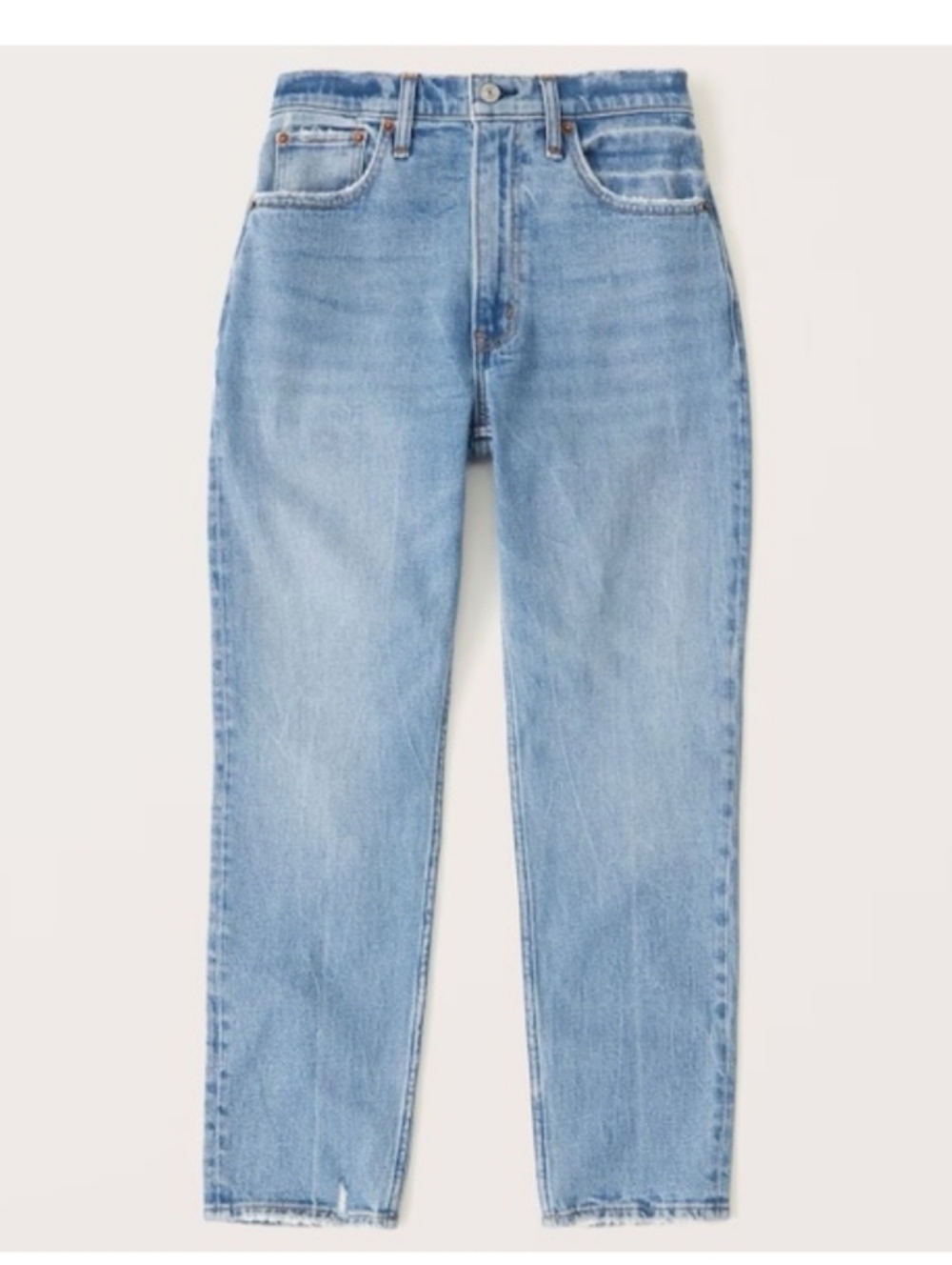 Abercrombie Curve Love Mom Jeans High-Rise Medium Wash Size 27/4